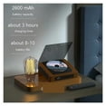 thumbnail image 4 of Lecteur CD en Bois Haut-Parleur Bluetooth Intégré Multifonction CD Baladeur Rechargeable, Émetteur Bluetooth 5.0, 4 of 6