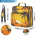 thumbnail image 3 of DIXRUYEE Zipper BinderTrapper of keeper Documents Organized Design Tropical Sunset Serenity Printed, 3 of 8