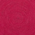 thumbnail image 3 of SAFAVIEH Natural Fiber Cebrail Braided Jute Area Rug, Fuchsia/Natural, 5' x 5' Round, 3 of 3