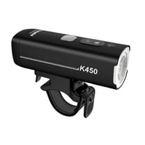 RAVEMEN K450 Bike Headlight for Night Commuting, 2 Mounting Ways Supported, Black