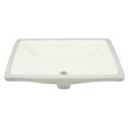 thumbnail image 2 of American Imaginations 18.25-in. W CUPC Rectangle Bathroom Undermount Sink Set In Biscuit - Chrome Hardware AI-26803, 2 of 9