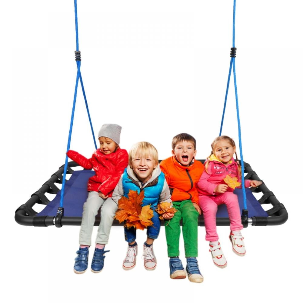 Details about   Large 40" Child Outdoor Tree Swing Flying Seat Mat 700lbs For Multiple Kids Fun 