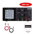 thumbnail image 1 of Alimentation CC Réglable Écran LCD 4 Chiffres Source d'Alimentation pour Laboratoire 30V 10A 60V 5A 120-V 3A Commutation CA Alimentation Stabilisée, Facile à Utiliser, 1 of 7