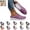 Purple, variant on Mfakffe Orthopedic Sneakers for Women Breathable Mesh Knit Sneakers Slip on Soft Non-Slip Walking Shoes(Black)