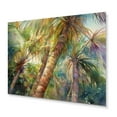 thumbnail image 2 of Designart "Palm Tree Paradise Green II" Floral Palms & Palm Trees Metal Wall Decor, 2 of 5