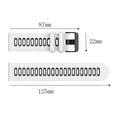 thumbnail image 3 of Flat End Two Tone Silicone Watch Strap 22mm Width Stylish & Durable Fits Most, 3 of 6