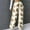 White, variant on Women's Fuzzy Plush Pajama Pants Drawstring Elastic Waist Wide Leg Teddy Pj Bottoms Lounge Pants