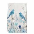thumbnail image 2 of Blue Flowers Kitchen Towels Set of 1, Spring Birds Rustic Floral Pastoral Plants Absorbent Dish Towels for Kitchen, Microfiber Hand Towel, Quick Drying Tea Towel for Cleaning Decorative Dishcloths, 2 of 7
