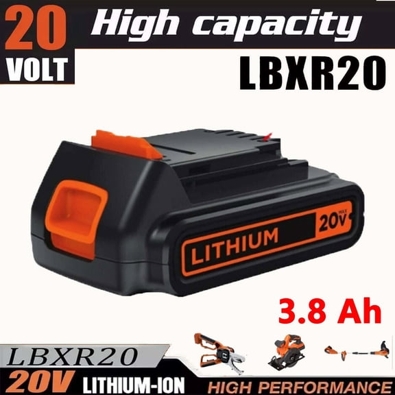 1 Pack Replacement for Black & Decker 20V Lithium MAX Battery 20Volt Li-Ion LBXR20 LBXR2020