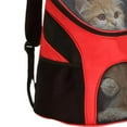 thumbnail image 2 of Pet Breathable Backpack Shockproof Foldable Cat Travel Carrier with Carry Handle for Pets Cats, 2 of 5
