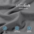 thumbnail image 2 of Bare Home Washed Duvet Cover Set - Ultra-Soft - Premium 1800 Collection - 3 Piece - Cal King, Gray, 2 of 8