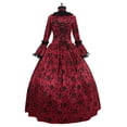thumbnail image 4 of Vestido medieval vintage steampunk de talla grande 5XL para mujer, disfraz gótico de vampiro con mangas de encaje para Halloween, venta al por mayor y envío directo, 4 of 5