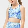 thumbnail image 2 of OGLCCG Girls Sports Bras 6-12 Seamless Racerback Training Bras for Girls Fashion Tie Dye No Pads Longline Chest Double Lined Crop Tank Tops, 2 of 6