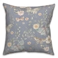 thumbnail image 2 of Creative Products Butterflies On Blue 18 x 18 Spun Poly Pillow, 2 of 3