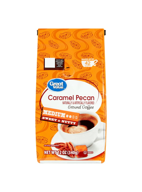 Great Value Caramel Pecan Ground Coffee, 12 oz