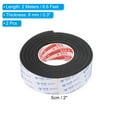 thumbnail image 2 of REGALWOVEN 2m/6.6ft Sealing Foam Tape 5cm Wide 8mm Thick Single Sided Weather Stripping Door Seal Strip Black, 2Roll, 2 of 6