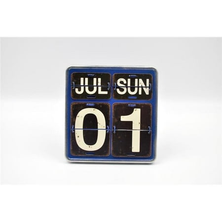 

Mr. MJs Trading IV-W18-RL021 Table Top Vintage Calendar Blue