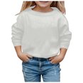 thumbnail image 3 of Hjtefg Kids' Pullover - Long Sleeve Crewneck Sweatshirt, Warm Sporty Top for Boys & Girls,Color: Grey Size: 6-7 Years, 3 of 5