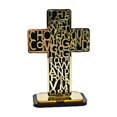 thumbnail image 4 of Escritura Cruz Cristo Artículos Oración Decoración Cristiana oro Gloria Crucifijo de pie, 4 of 9