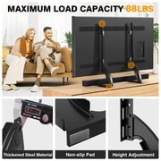 TAVR Furniture Table Top Universal TV Stand for 27-65 inch LCD LED Flat or Curved Screen TVs