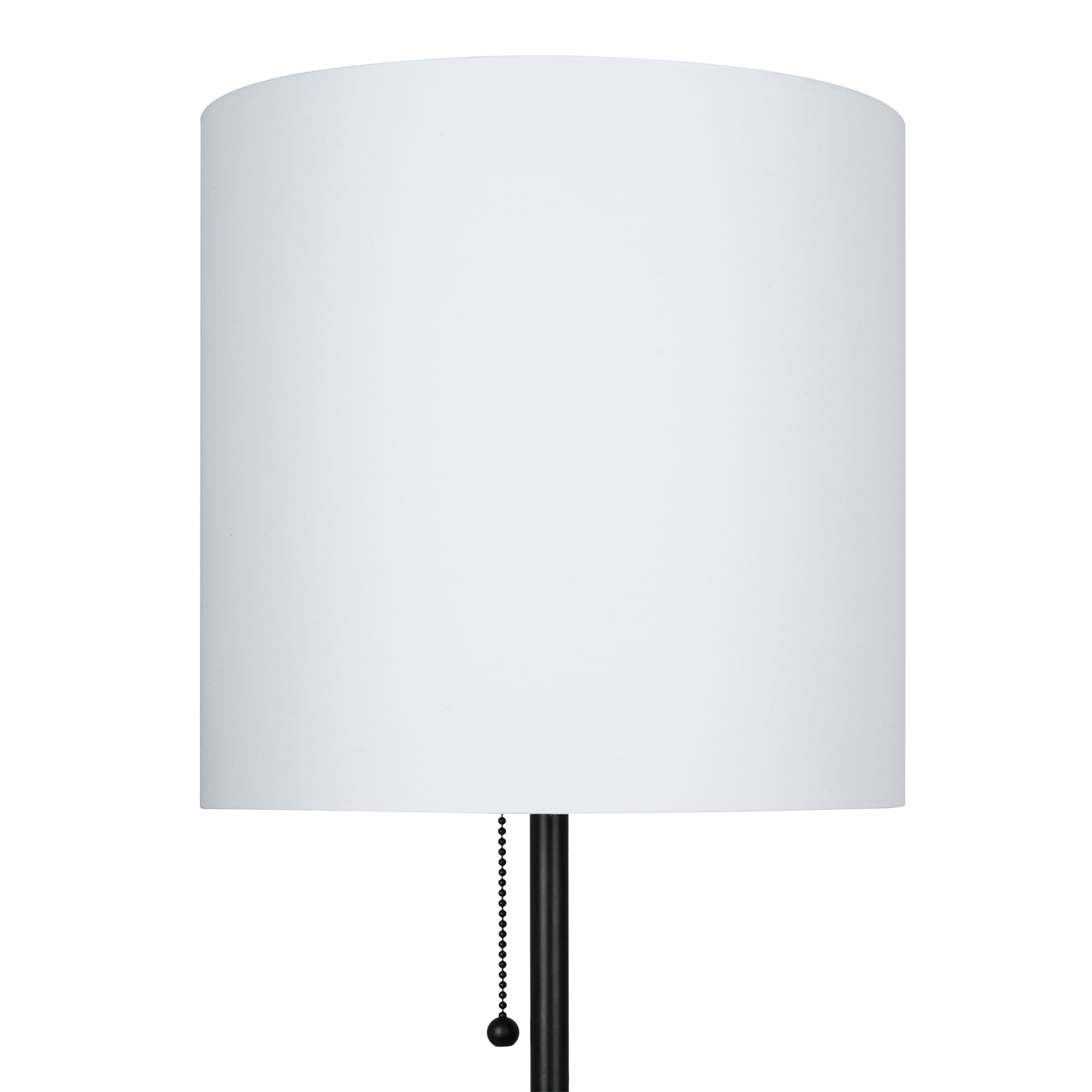 Cresswell Lighting 56.5" Traditional Black - Semi Gloss Metal Floor Lamp