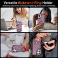 thumbnail image 5 of For Samsung Galaxy S26 Ultra 5G Case (Compatible With MagSafe)  With Invisible Magnetic Metal Kickstand O-Ring Holder Military-Grade Shockproof Phone Case,Wine red,For Galaxy S26 Ultra 5G, 5 of 9