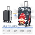 thumbnail image 4 of Susaid Cute Christmas Gnomes (2) Print Elastic Washable Suitcase Cover with Hidden Zipper, Fits 18-32 Inch Luggage for Protection During Travel-Small, 4 of 7