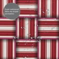 thumbnail image 6 of XMXY Abstract Woven Red Stripes Long Shower Curtains, Waterproof Weighted Thick Bathroom Curtain with 12 Iron Hook, 72x72 Inch, 6 of 9