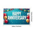 thumbnail image 3 of LUUFILx Anniversary Celebration Backdrop Banner Party Decorations Photography Props Event Background Home Decor Supplies Happy Anniversary Decor, 3 of 9