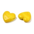 thumbnail image 2 of Handmade Lampwork Beads Heart golden 19~19.5x20x6.5~7mm Hole: 1.6mm 10pcs, 2 of 3