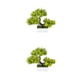 thumbnail image 3 of Wosthever Plantas artificiales Bonsai de pino Plantas de maceta de árbol pequeño Planta de plástico en maceta Type1 NO1, 3 of 6