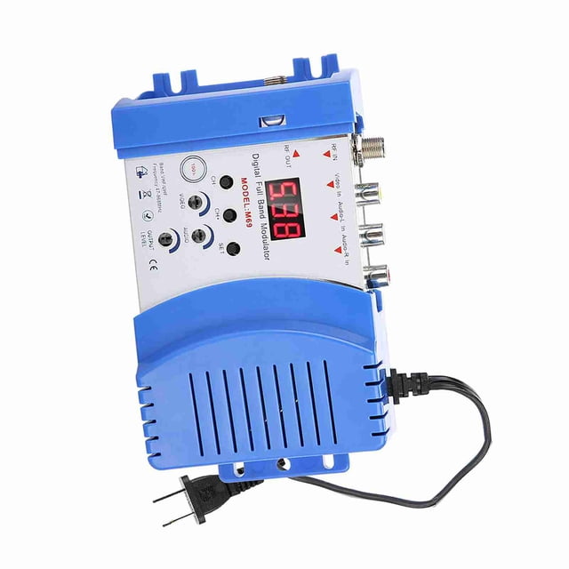 MODULADOR DE RF, Convertidor de TV AV-TV Ajustable Para Cáras de Video para Catv Local para Cámara CCD para Consolas de VideoJuegos para receptores Satelitales