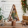 thumbnail image 6 of Christmas Ornaments Wooden Christmas Tree Ornaments Desktop Christmas Decoration Window Layout Scene Props, 6 of 7