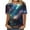 #144-Navy, variant on Ounisa Short Sleeve Women Tops Crewneck Blouses Dressy Casual Summer Starry Sky T Shirts Loose Fit Business Work Clothes