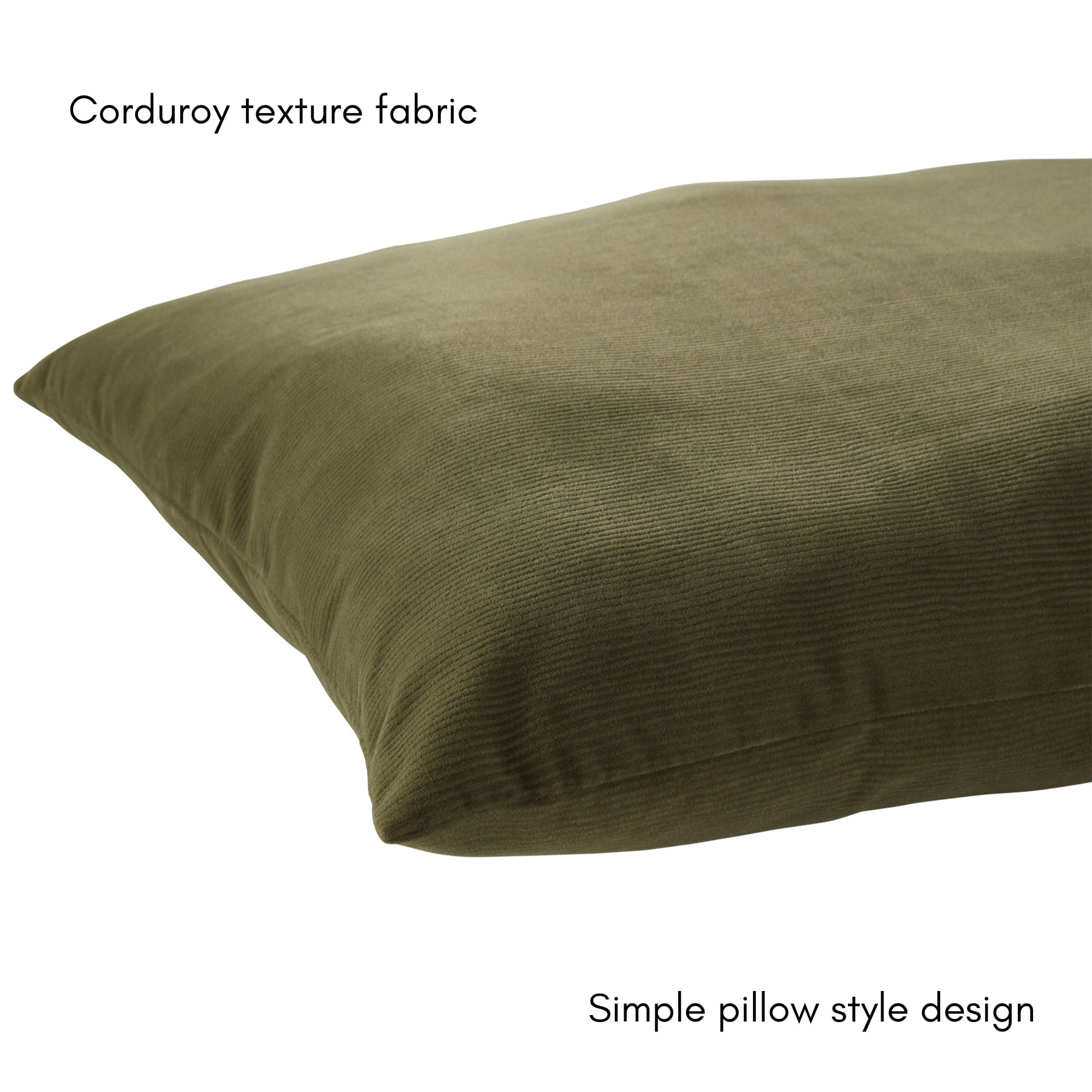 Happy Hounds Charlie Corduroy Reversible Throw Dog Bed, Large (48" x 36"), Sage Green