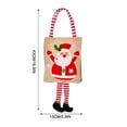 thumbnail image 3 of Fiudx Bolsa para Dulces Navideños, Diseño con Forma de Pie, Reutilizable, de Tela No Tejida, Ideal para Guardar Dulces y Pequeños Regalos, Decoración para Fiestas Navideñas, Tamaño Grande, 1 Unidad., 3 of 3
