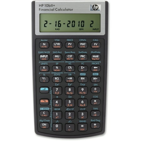 HP, HEW10BIIPLUS, 10BIIPlus Financial Calculator, 1 (Best Calculus Calculator App)
