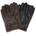 thumbnail image 2 of Gallery Seven Men’s Classic Buttoned Leather Winter Gloves, 2 of 6
