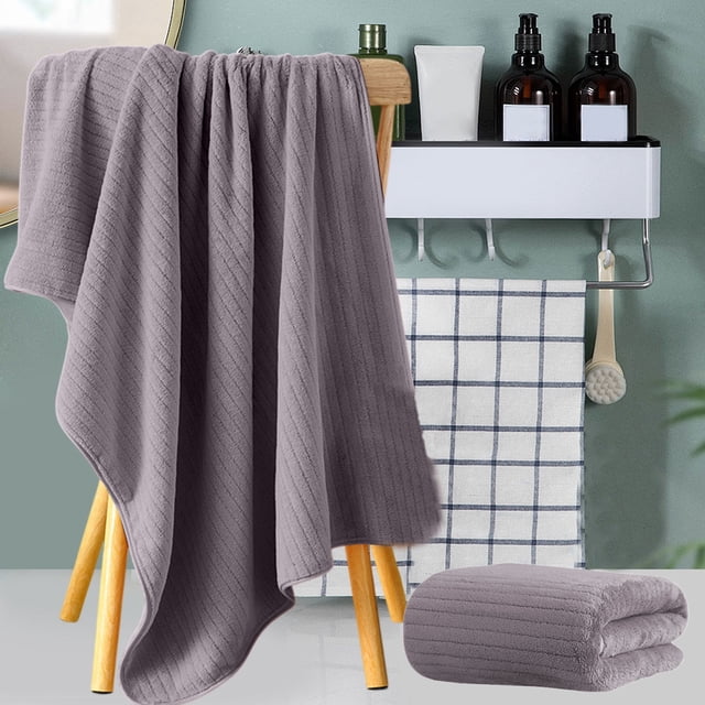 Bath Towel, Velvet Soft, Quick Drying, Highly Absorbent, Large Bath Sheet, Durable for Daily Use, Hanging Loop