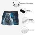 thumbnail image 6 of Bingfone Forest Meditating Goat Men's Underwear - Casual Stretch Boxer Briefs-Large, 6 of 7