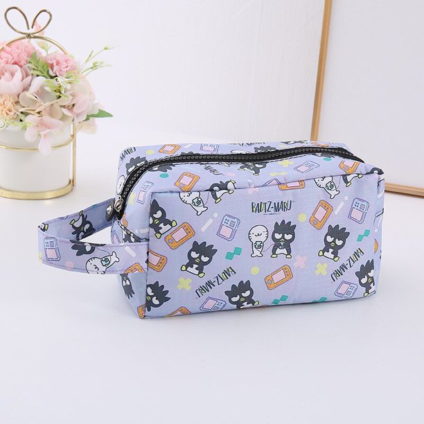Sanrios-Bolsa de cosméticos de dibujos animados, Hello Kittys, estudiante, chica, corazón, alta capacidad, cremallera, portátil, viaje, lavado, papelería, almacenamiento Fivean unisex