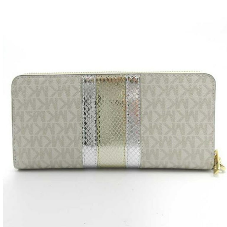 長財布 Monogram Continental Wallet Michael Kors Women's Jet Set Travel Large Signature Logo and