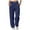 Navy, variant on felwors Women's V Crossover Waist Sweatpants Baggy Y2K Jogger Pants Wide Leg Fleeced Lounge Pants Pink, L