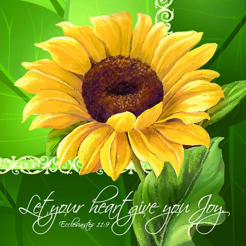 NapkinEveryday Sunflower Joy (6.5" X 6.5")1 Package Containing 20 Napkins