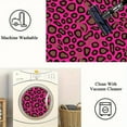 thumbnail image 4 of 1PC Pink Leopard Pattern Area Rug Local Rug, Lightweight Washable Easy-to-Tidy Carpet Mat Festival Gift, Suitable for Living Room, Bedroom, Dining Room, Bathroom, Office, Room Accessones, 4 of 8