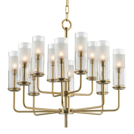 

Hudson Valley Lighting 3925 Wentworth 12 Light 25 Wide Taper Candle Chandelier - Brass
