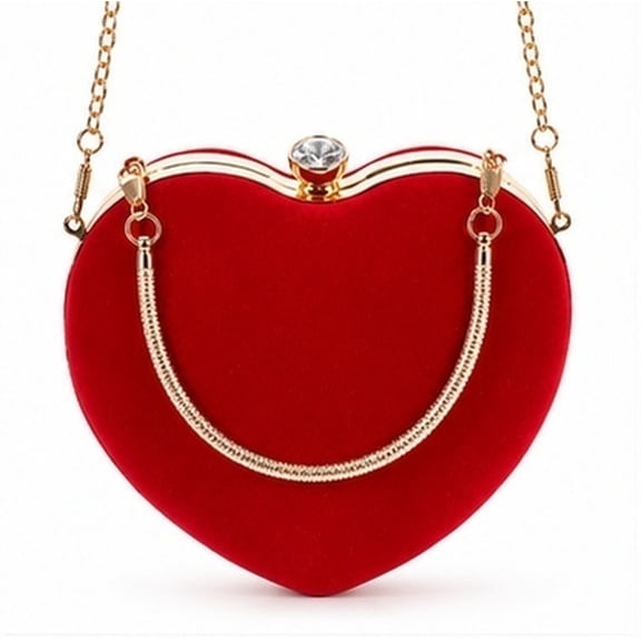 CTIRCHIU Charming Red Female Evening Bag for Banquets and Reunions 1Pc