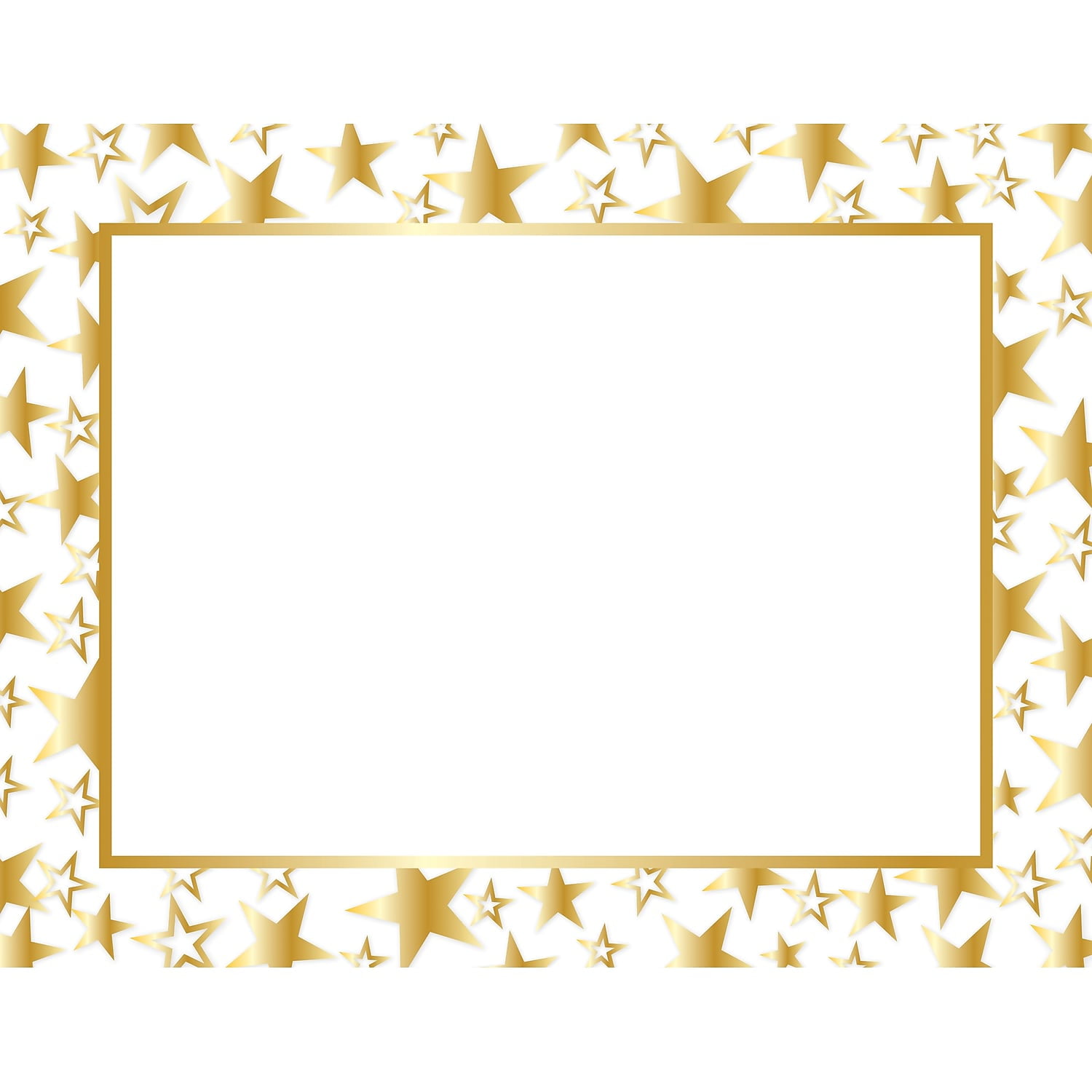 Great Papers! Twinkle Gold Foil Certificate, 8.5" x 11", 50 Count (2014025)