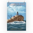thumbnail image 2 of Oregon Coast, Tillamook Rock Lighthouse (16x24 Giclee Gallery Art Print, Vivid Textured Wall Decor), 2 of 3