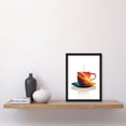 thumbnail image 2 of Bold Modern Kitchen Art Coffee Cup Geometric 2D Graphic Design Minimalist Artwork Framed Wall Art Print A4, 2 of 5